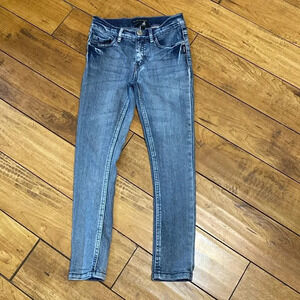 Girls silver skinny jeans